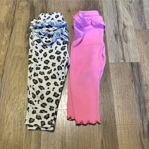 Leopard and Pink Baby Leggings